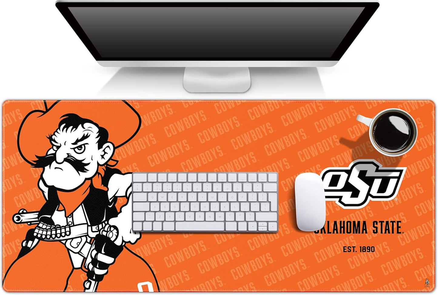 YouTheFan NCAA Oklahoma State Cowboys Logo Series Desk Pad