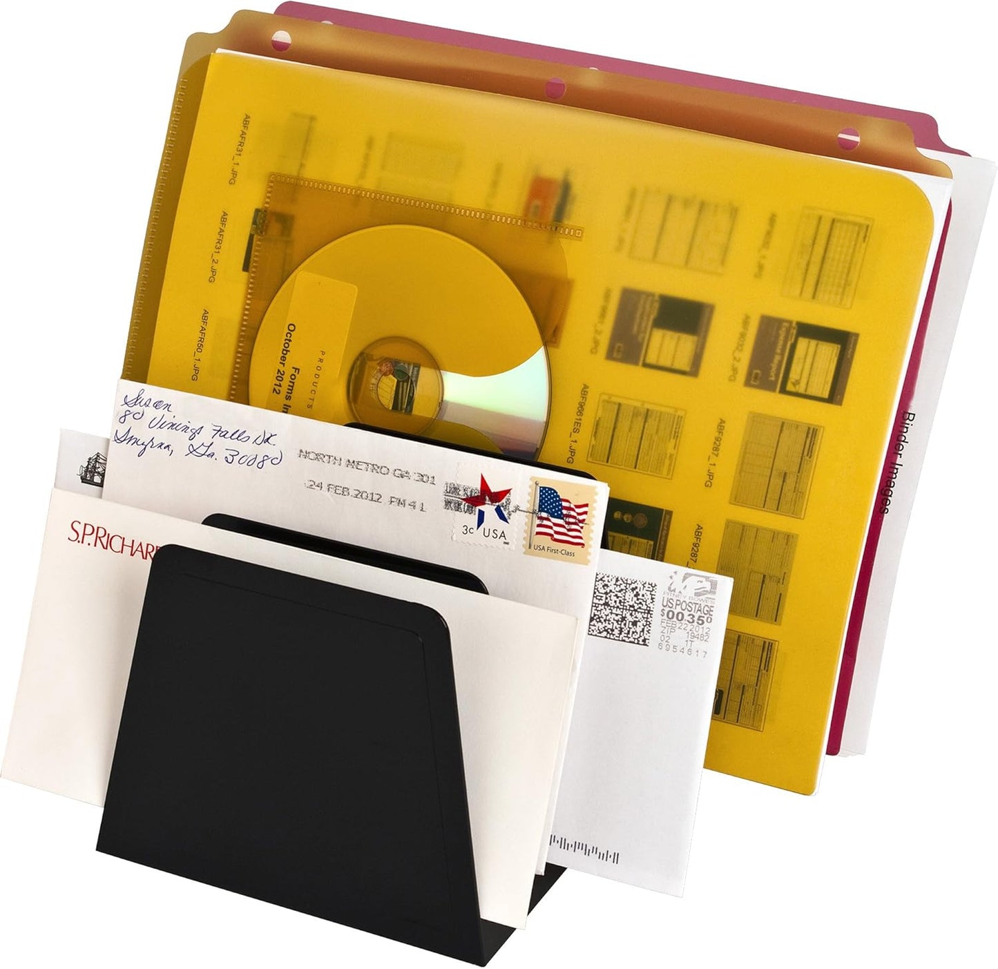 Business Source Desk Step Sorter, 1 LB, Black, Model:BSN11876