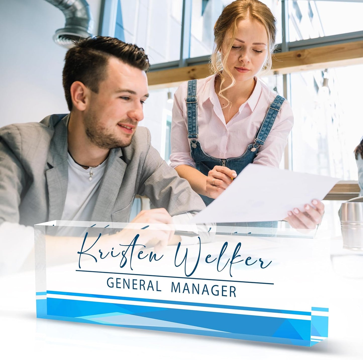 Desk Name Plate Personalized, Nurse Name Plate for Desk, Office Desk Decor for Women and Men, Employee Appreciation Gifts Office Gifts for Nurse