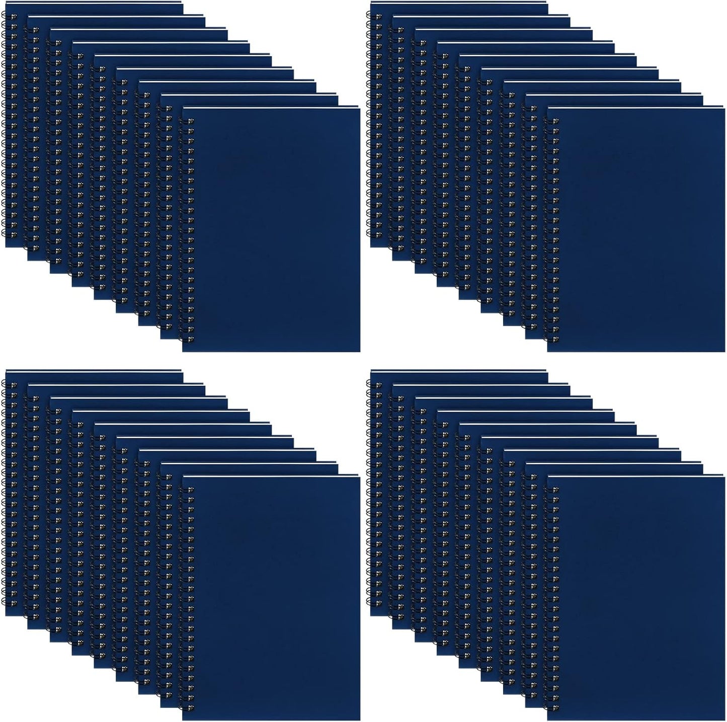 Yahenda Spiral Notebook Bulk A5 Journal Lined 8.3'' x 5.5'' Writing Composition Paper Small Notepad Subject Notebook for Students Office Business Back to School Supplies(Deep Blue,36 Pcs)