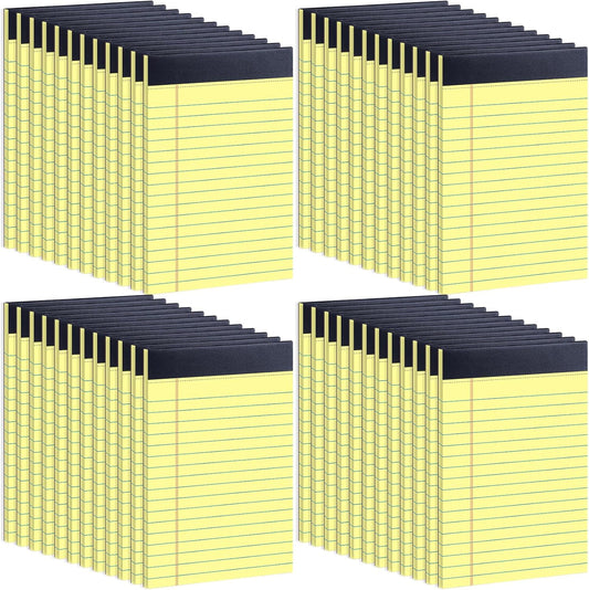 48 Pack Yellow Legal Pads 8.5 x 11 Note Pads 8.5 x 11 Inch Notepad 1440 Sheets Writing Pads Wide Ruled Lined Paper Pads Yellow Paper Note Pads 8.5 x 11 with 30 Sheets Per Legal Pad for School, Office, Home