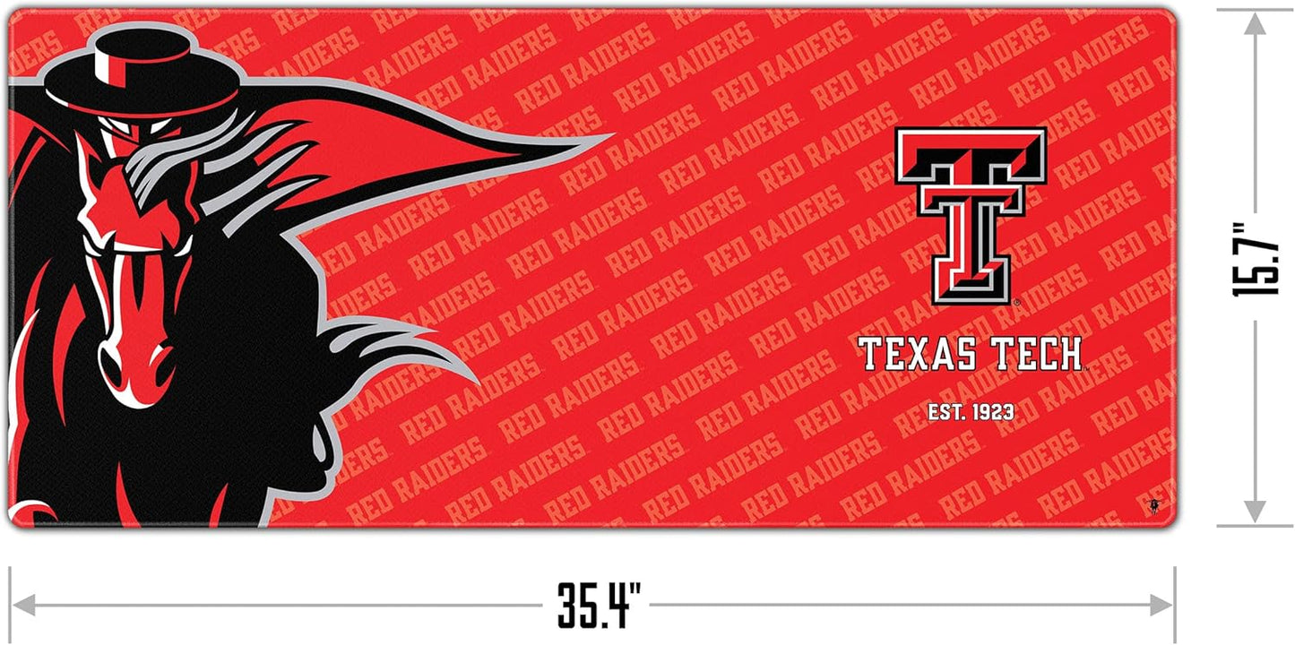 YouTheFan NCAA Texas Tech Red Raiders Logo Series Desk Pad