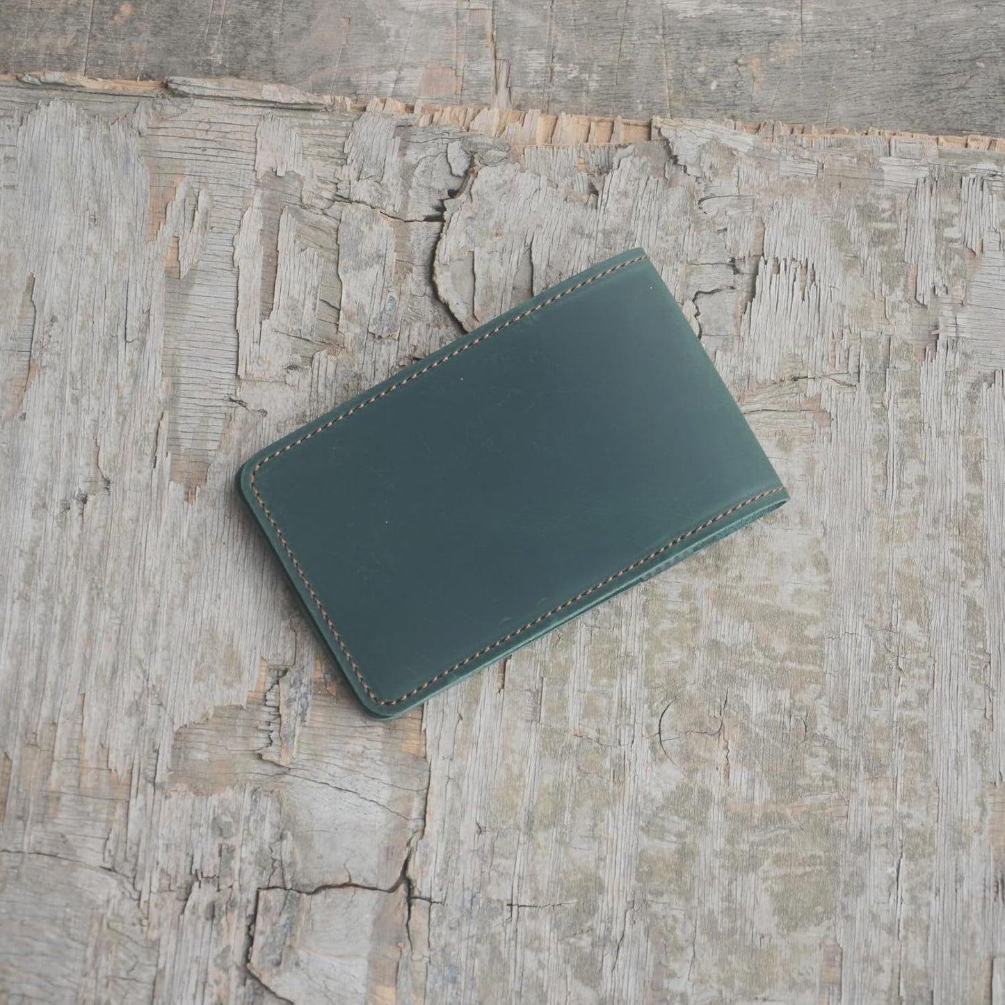 JJNUSA Leather Cover for Rite in the Rain Spiral Notebooks 3" x 5" Distressed Genuine Leather Memo Notebook Cover for Pocket Notebook 3 x 5 Green