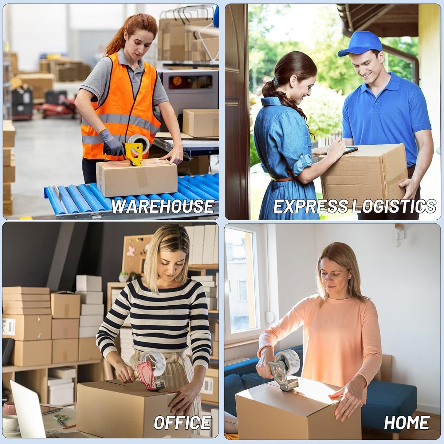 24 Rolls Clear Packaging Tape Bulk, 3" X 55 yd Shipping Tape Bulk, Total 1320 Yards, 2.7 mil, 3" Core, Heavy Duty Packing Tape Refills for Moving Boxes, Package, Mailing