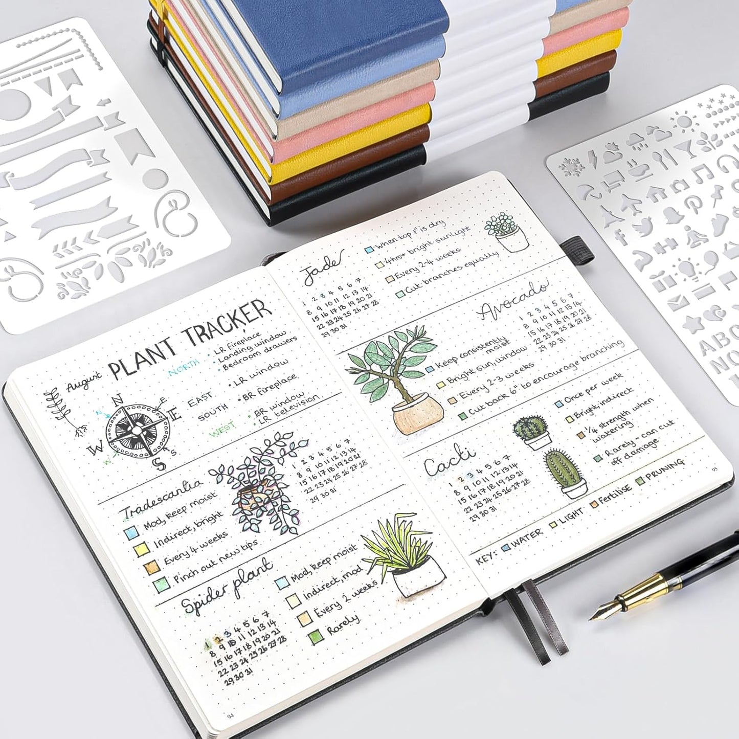 Dotted Journal Notebook 3 Pack, A5 Hardcover Notebook with 120gsm Thick Dotted Paper, Leather Journals for Women, Men, Dot Grid Notebook Journal for Writing, Notebooks for Work, School, 5.75" × 8.38"