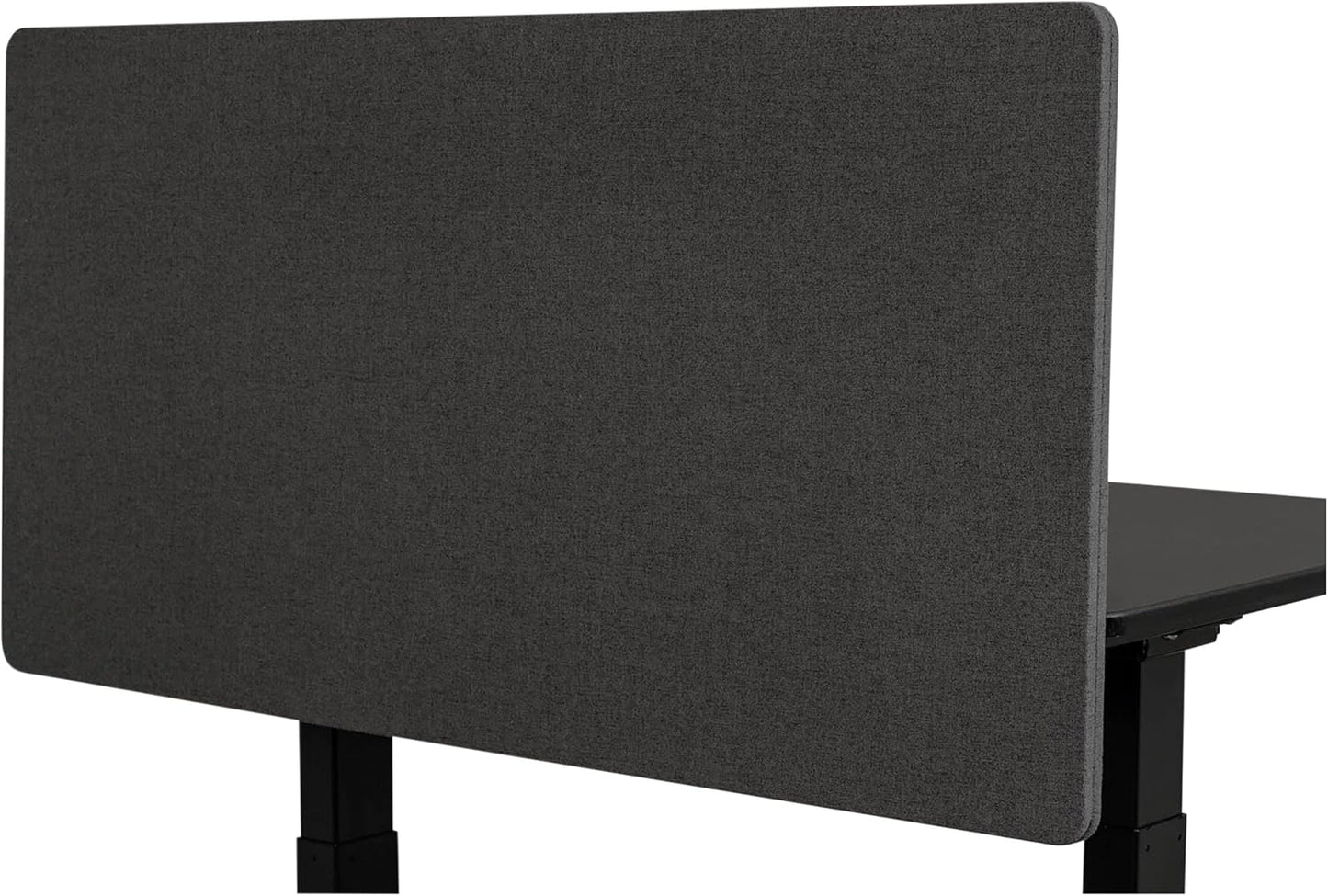 Stand Up Desk Store ReFocus Clamp-on Acoustic Desk Divider Privacy Panel That Reduces Noise and Visual Distractions (Ash Gray, 47.25" x 23.6")