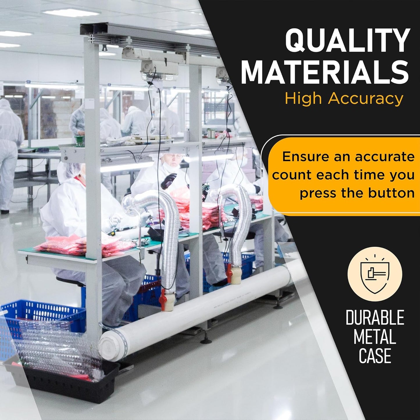 TC-08 Desk Tally Counter with Base, Digital Desktop Counter Clicker Mechanical Number Click Counter (4)