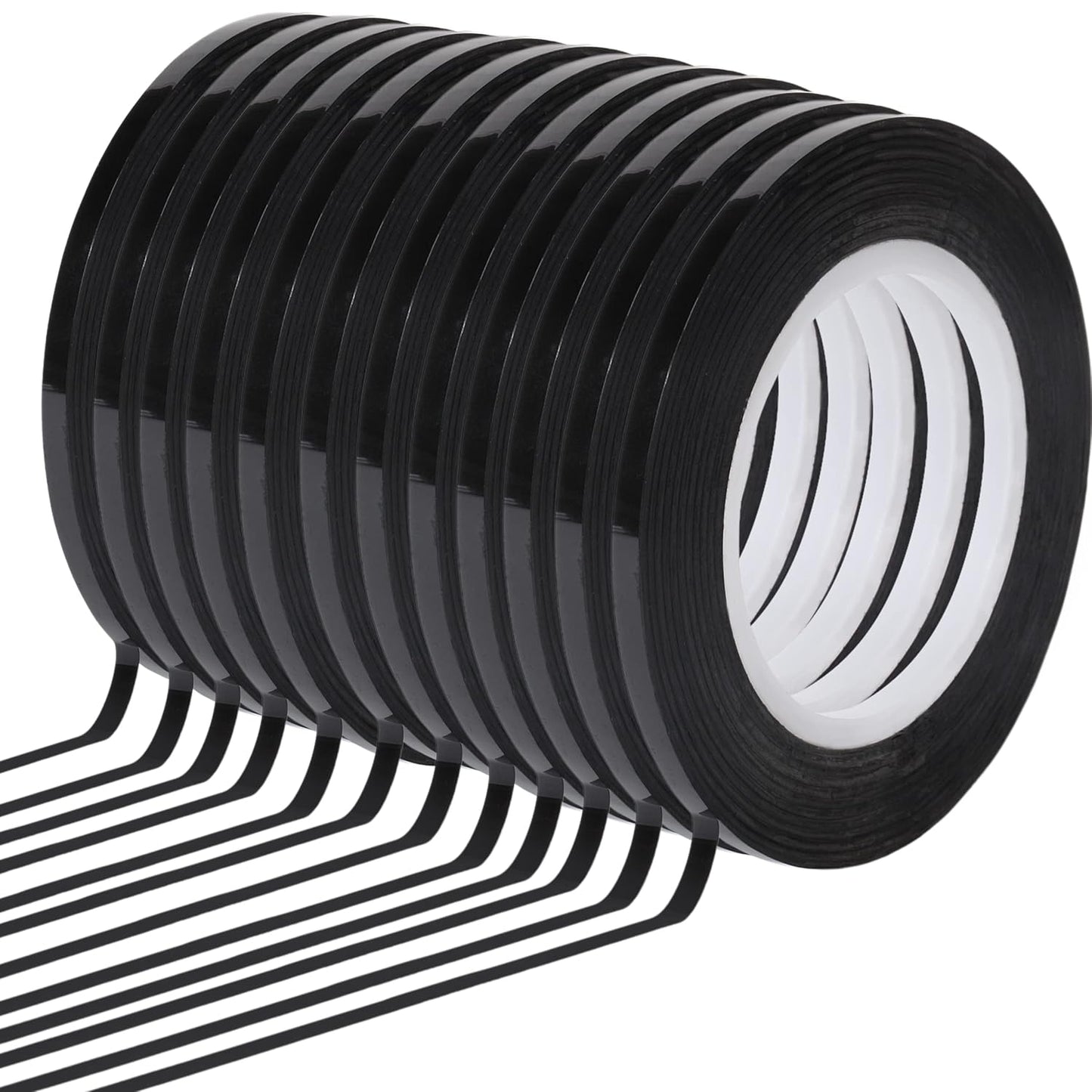 Mr. Pen- Black Whiteboard Tape, 12 Pack - Thin Grid Tape for Whiteboards & Dry Erase Boards