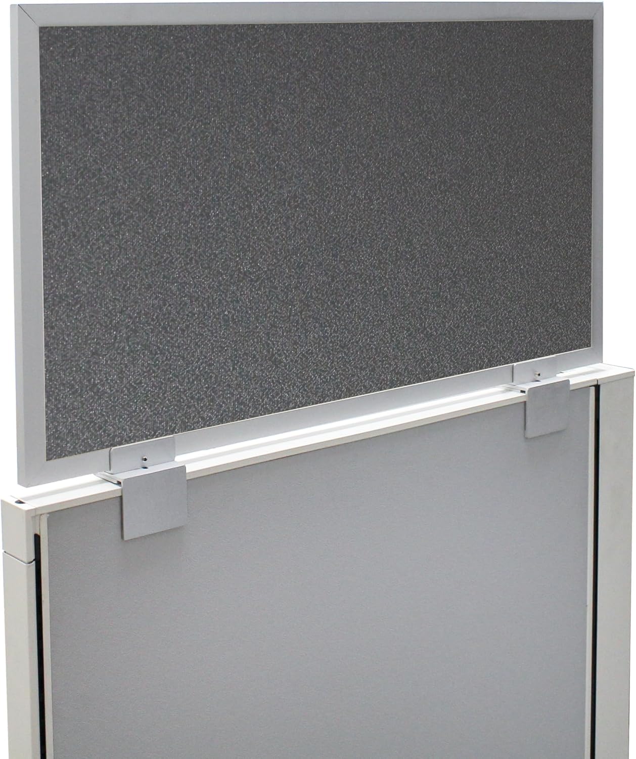 OBEX Acoustical Cubicle Privacy Screen Extender Desk Panel & Office Divider, Add Separation & Block Noise, 18" x 66", Graphite