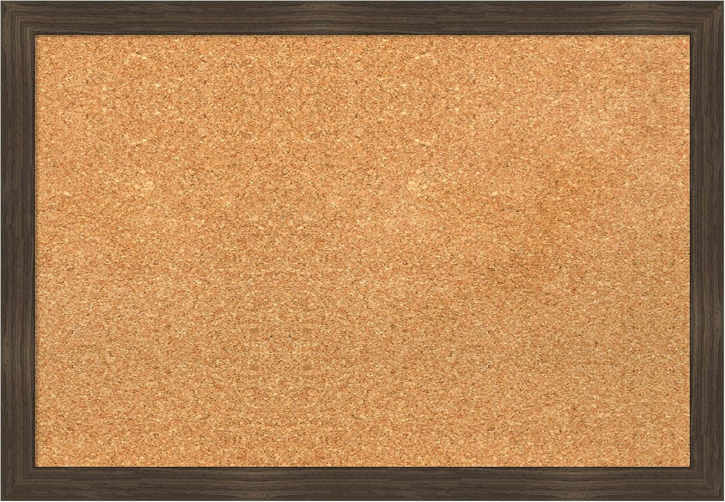 Amanti Art Natural Cork Board for Wall, 18x26 Vision Board with Brown Wood Frame, Medium Corkboard Office Decor for Home Organization, Casual Corkboard Pinboard to display items for home organization