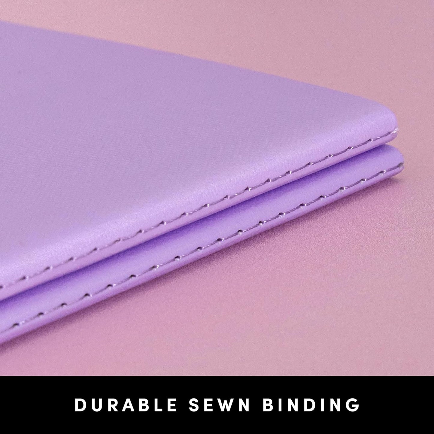 PAPERAGE Soft Cover Lined Journal Notebook, 2 Pack, (Lavender), 100 Pages, Large 7.5 inches x 9.5 inches, College Ruled, Ideal for Note Taking & Travel Journal