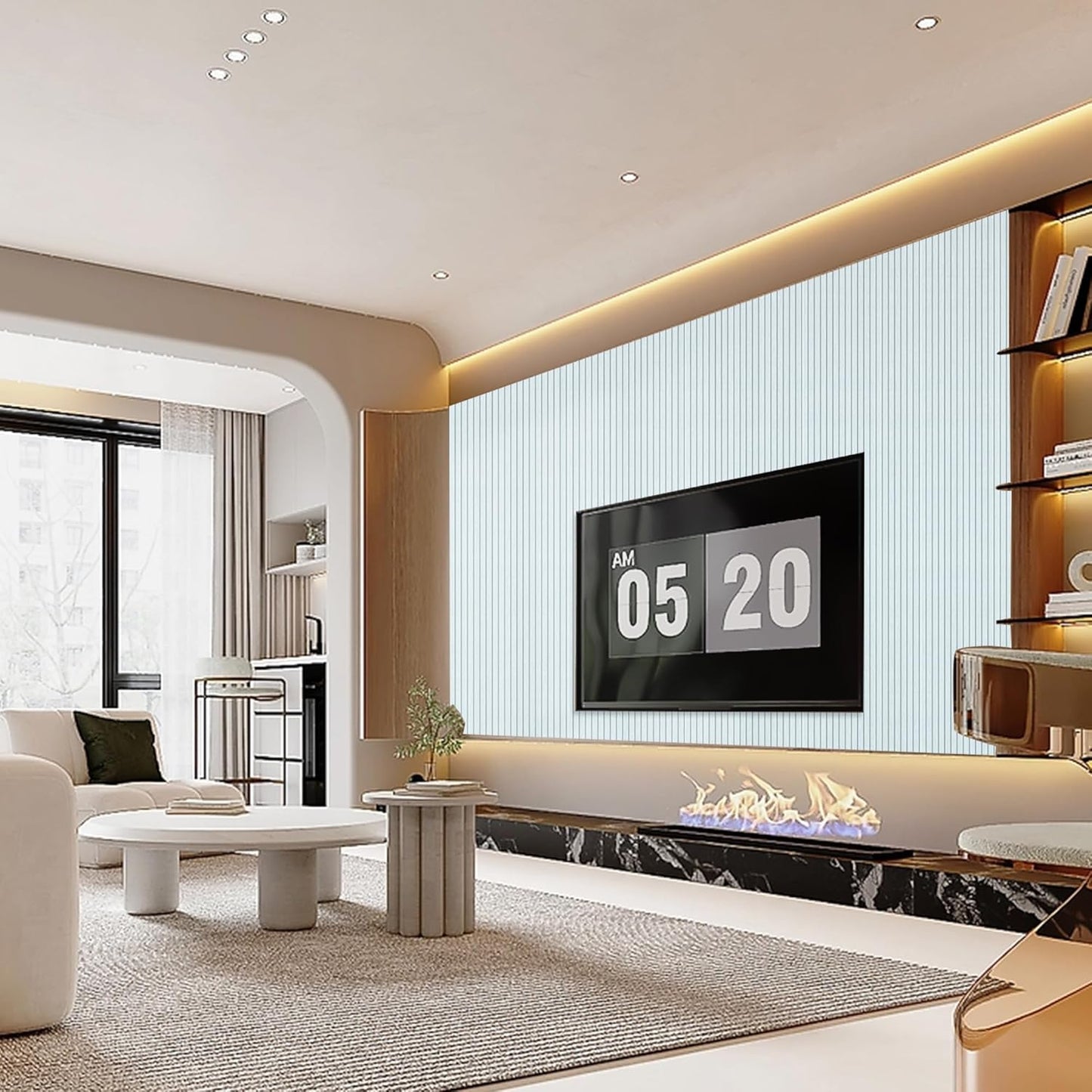 Acoustic Panels,10 Pack Sound Panels Noise Reducing for Walls,48"x24"x0.4" Soundproof Wall Panels,High-Density Acoustic Wall Panels,Decorative Wall Sound Absorbing Panel,White