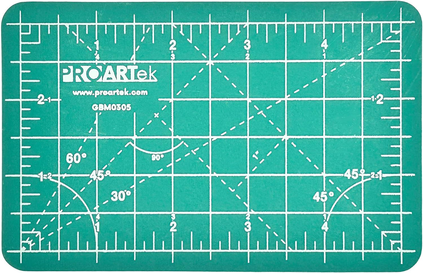 PK00004 Model GBM0305 Series 3.5" x 5.5" Professional Cutting Mat; Double-Sided Green/Black; Self-Healing; For Graphic Arts, Hobbies, Sewing, Scrapbooking, and other Cutting Projects