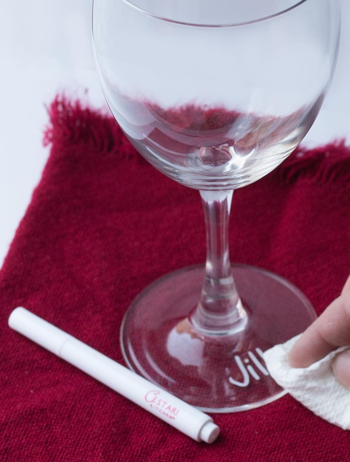 Cestari Chalk Pen Set | Bold White Liquid Chalk Marker with 2mm Fine Tip for Writing and Drawing | Erasable Chalkboard Label Chalk Paint Pen | Organizing, Parties, Spices, Weddings, Crafts | 2 pack