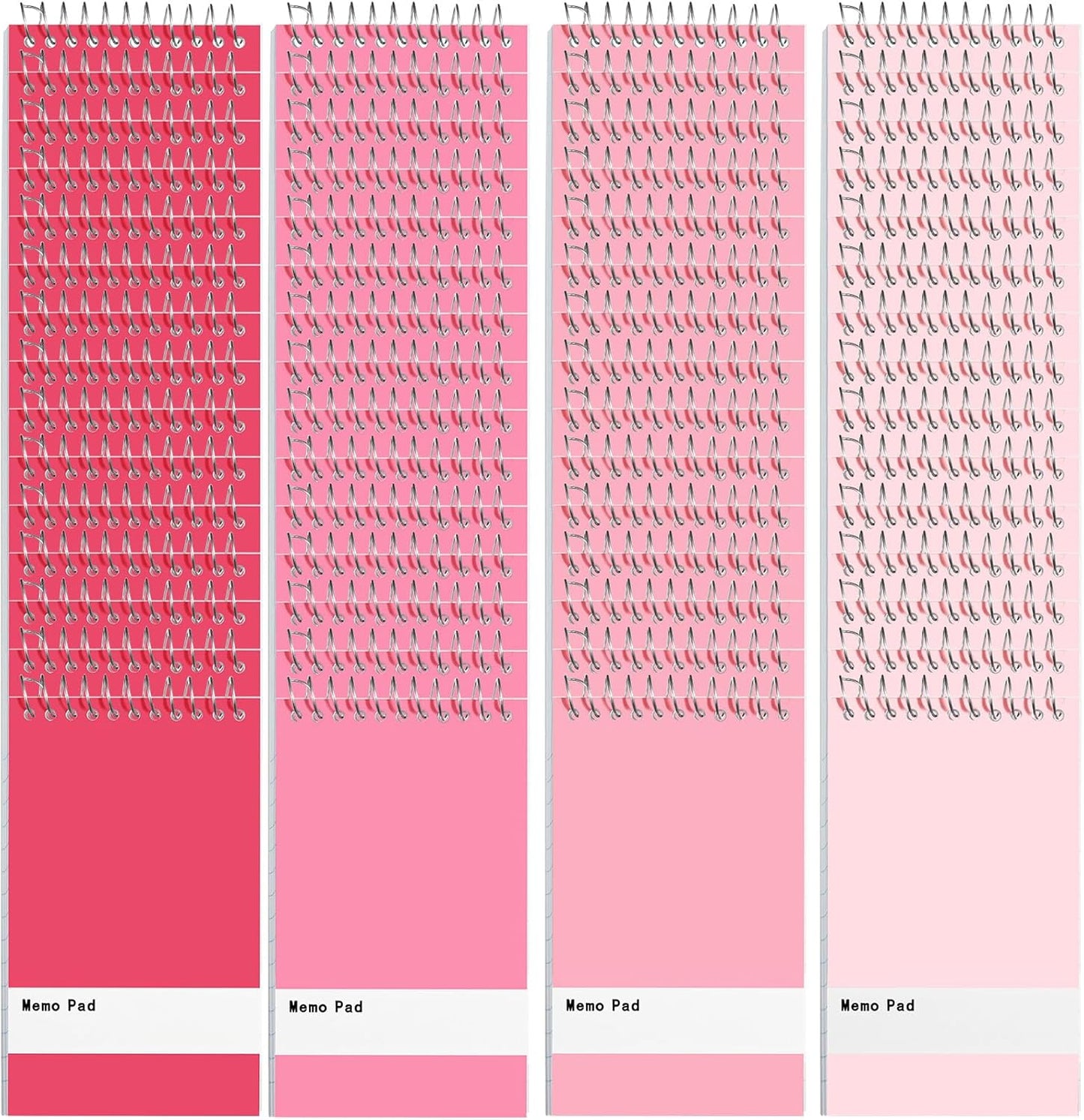 Thenshop 100 Pads Spiral Memo Pads Bulk 3 x 5 Inch Small Pocket Notepad Top Bound Lined 60 Sheets Mini Notebooks for School College Office Home Supplies (Bright Colors)