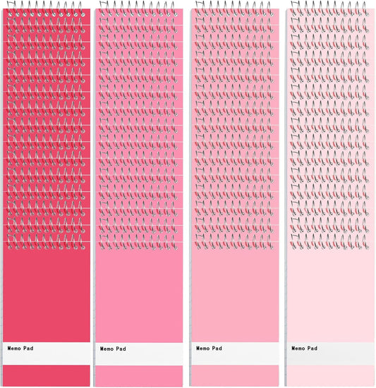 Thenshop 100 Pads Spiral Memo Pads Bulk 3 x 5 Inch Small Pocket Notepad Top Bound Lined 60 Sheets Mini Notebooks for School College Office Home Supplies (Bright Colors)