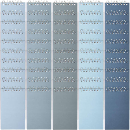 Teling 50 Pcs Spiral Graph Paper Memo Pads Bulk 3x5 Inch Small Note Pads Top Spiral Pocket Graph Notebook 75 Pages Mini Grid Steno Notepads for Writing Sketching Drawing School Office Supplies