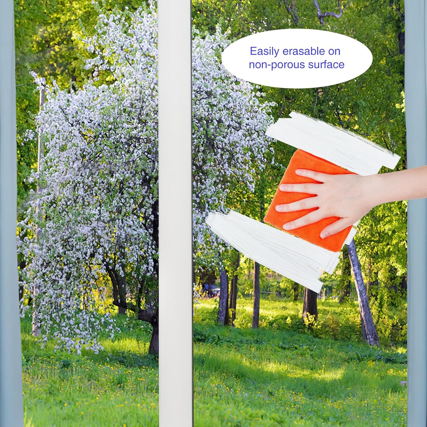 Window Chalk Markers for Cars 5 Pack Washable,White Paint Jumbo Liquid Chalk Marker with 15mm Thick Tips, Big Chalkboard Markers, Car Window Paint Markers Pen for Glass, Auto, Bistro, Mirror, Poster