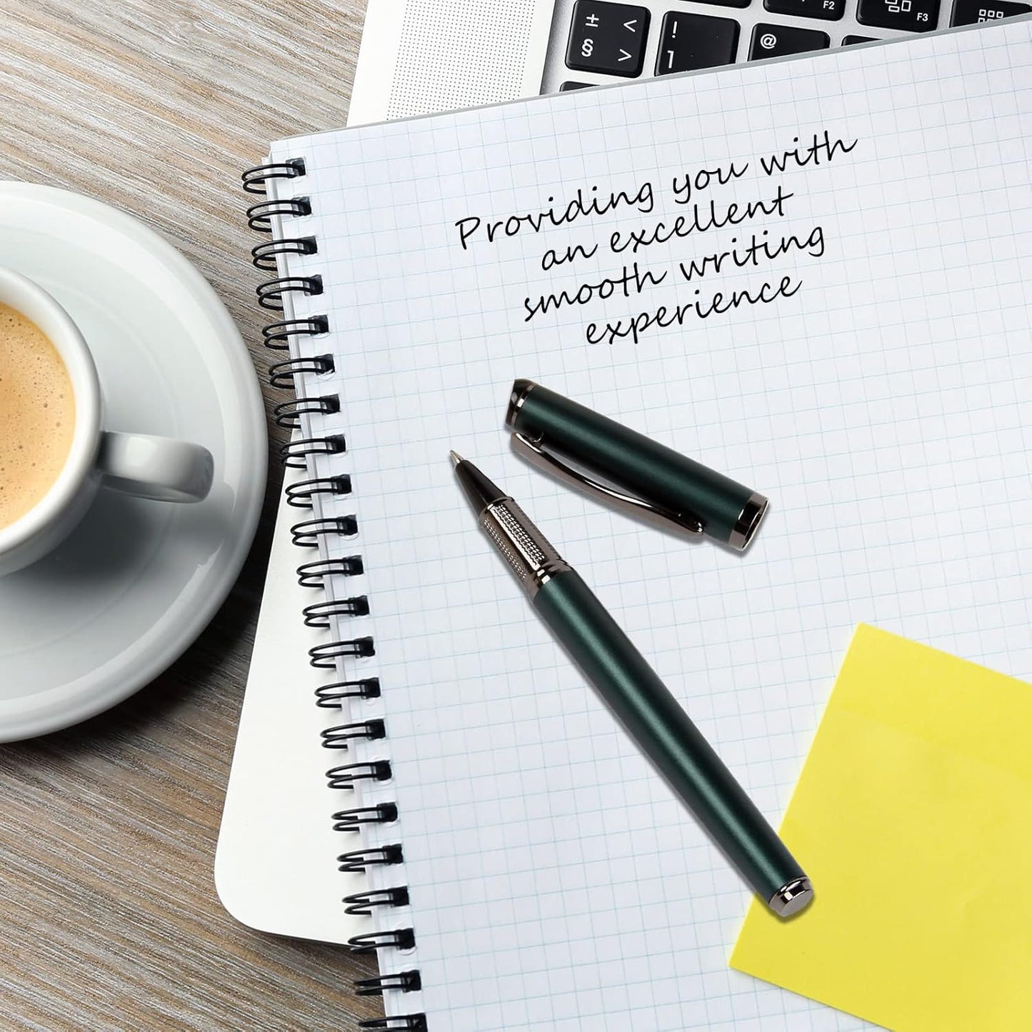 Liquid Ink Rollerball Pen,Essential Business Nice Pens,Metal pen Smooth writing stylish design effortless writing,Luxury pens with gift case for Men & Women with 2 Refills