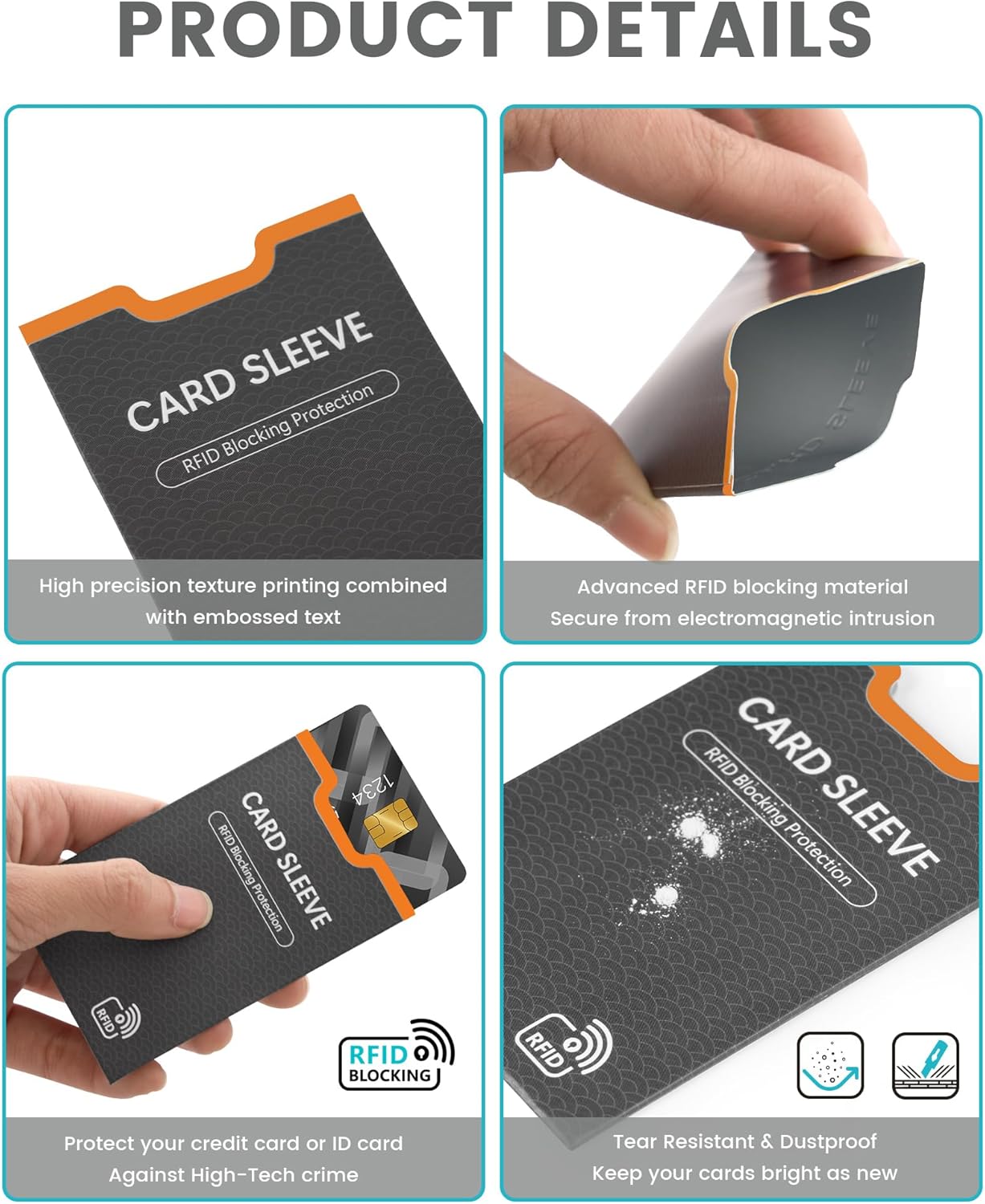 7 RFID Blocking Sleeves And 4 Passport Covers Protect Your Cards And Passport From Electronic Theft