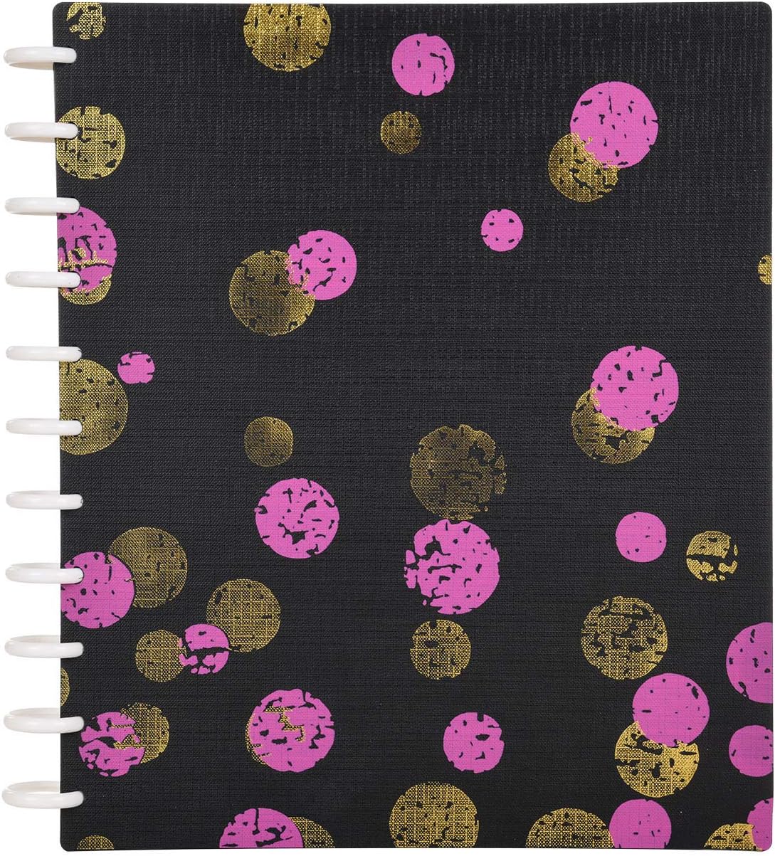 Talia Discbound Notebooks, Planner, Customizable, (xBounce Maroon, Letter (8.5in x 11in))