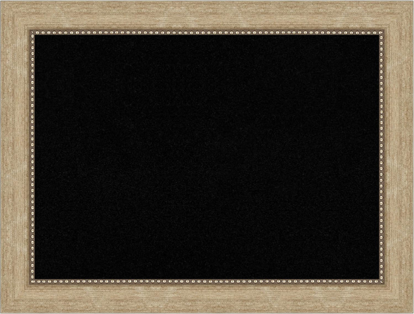 Amanti Art Black Cork Board for Wall, 25x33 Vision Board with Champagne Frame, Medium Corkboard Office Decor for Home Organization, Casual Corkboard Pinboard to display items for home organization