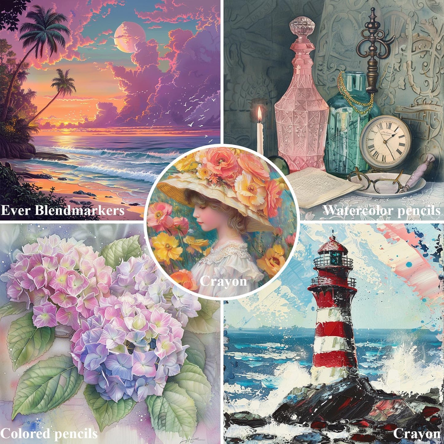 Watercolor Sketchbook 10"x12", 32 Sheets (64 Pages) Water Color Paper, 140lb/300gsm Watercolor Paper, Spiral Hardcover Watercolor Notebook for Painting, Water Color Sketch Books for Teens & Adults.