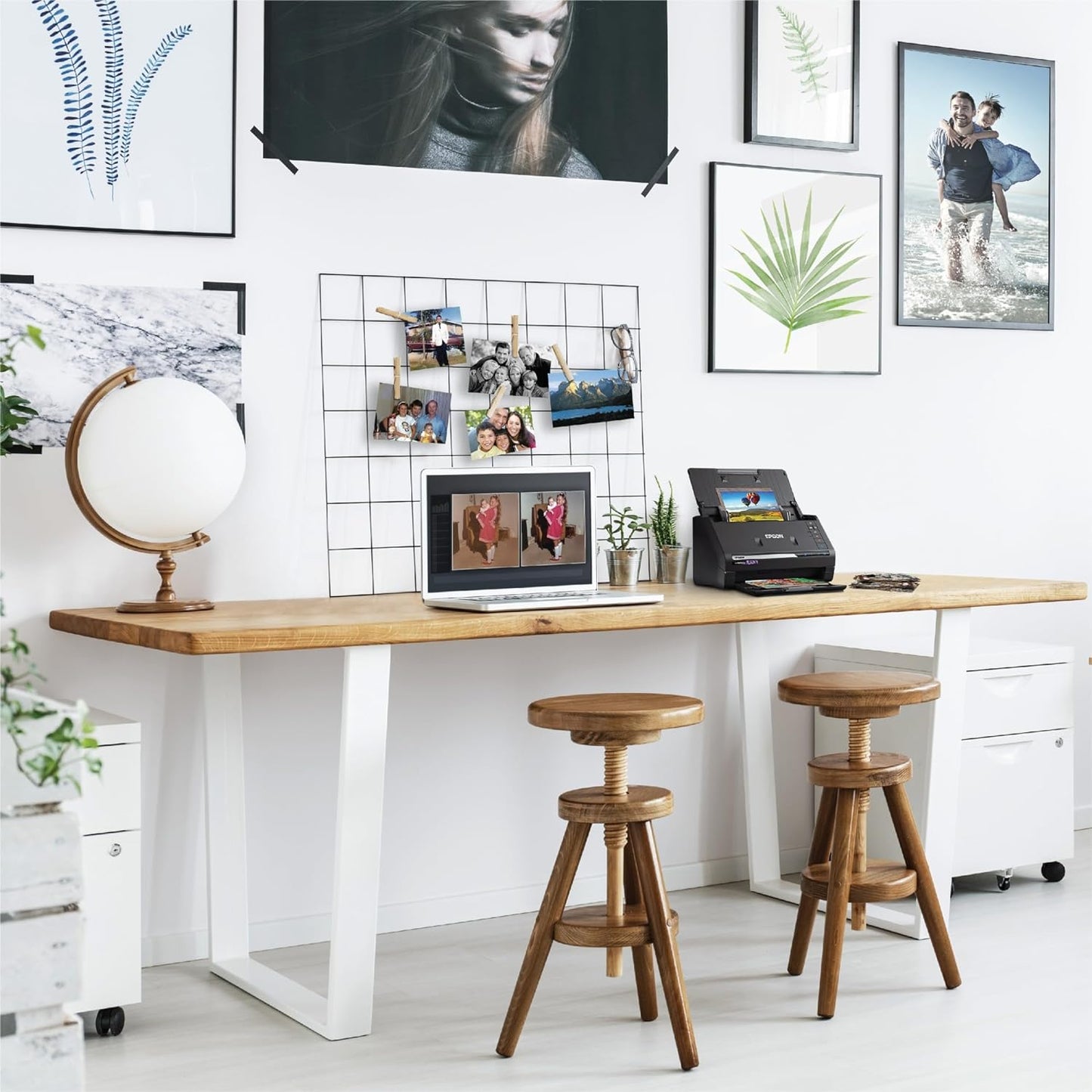 Epson FastFoto FF-680W Wireless High-Speed Photo and Document Scanning System, Black