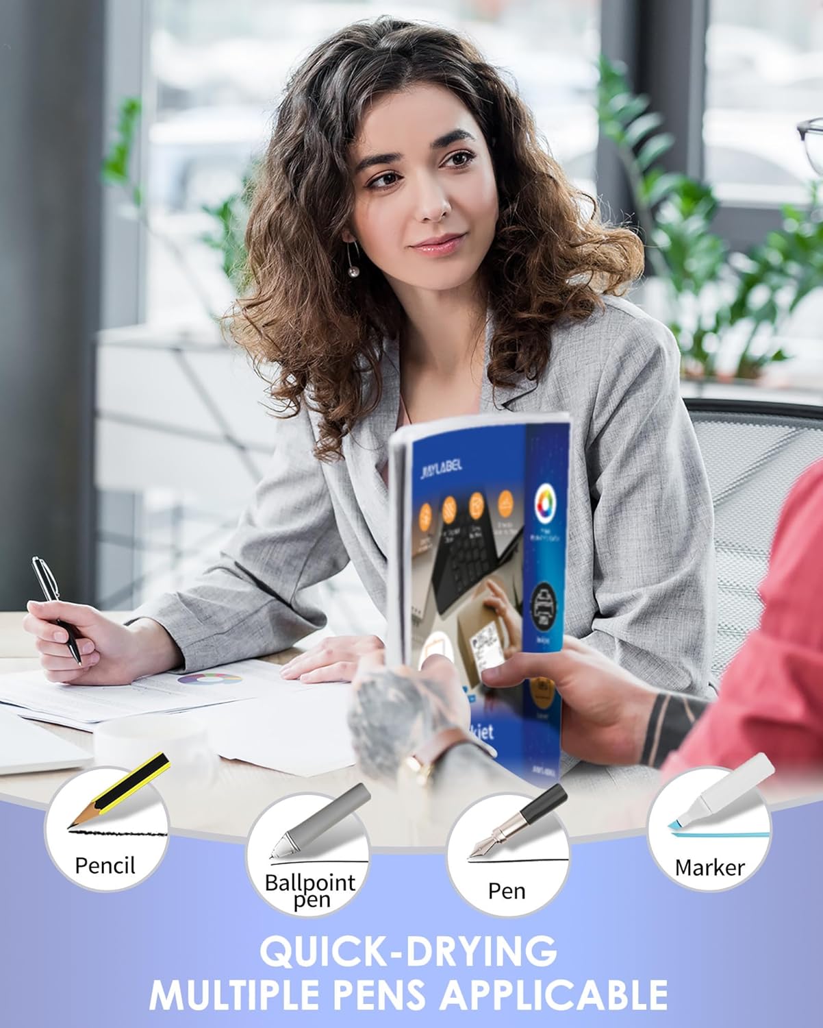 Shipping Label Address Mailing Stickers 4”x5” 40 Sheets Paper for Inkjet Printer Printable Name Tag Printing Thank You Labeling to Write on Envelopes Storage Bins File Folder Blank White 8.5 x 11