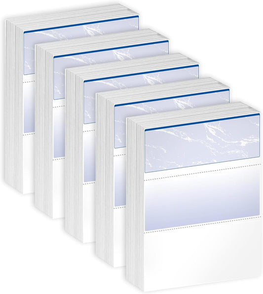 DocuGard Standard Blue Marble Top Check, 24 lb, 8.5 x 11 Inches, 2500 Sheets (04501C)