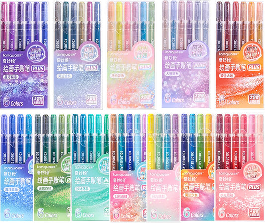 72 Colors Glitter Gel Pens Plus for Adults Metallic Writing Drawing Pens for Birthday Cards, Christmas Cards, Art Crafts, Coloring Books, DIY Projects