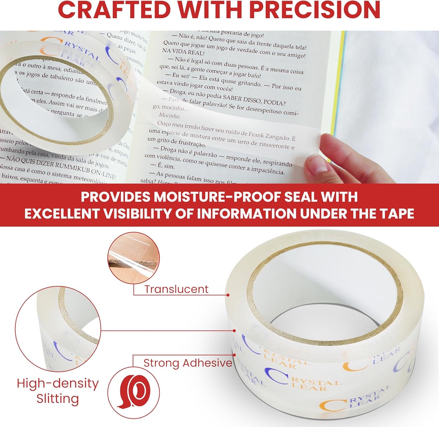 GGR Supplies T.R.U. LP-20CC Book Repair Crystal Clear Label Protection Tape: 3 in. x 72 yds. (Pack of 1)