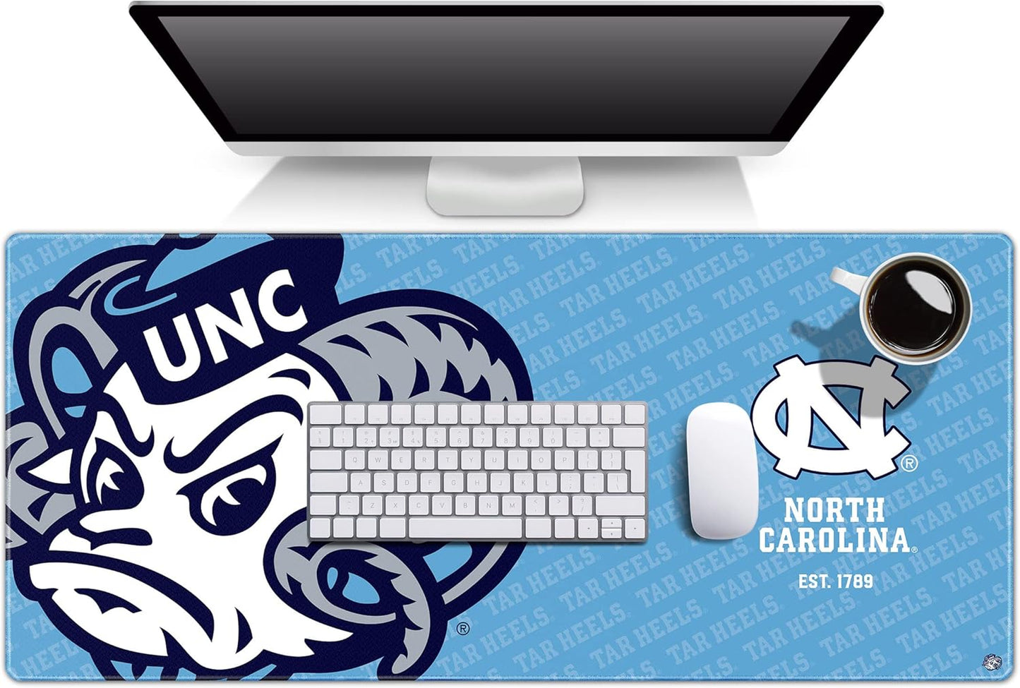 YouTheFan NCAA North Carolina Tar Heels Logo Series Desk Pad