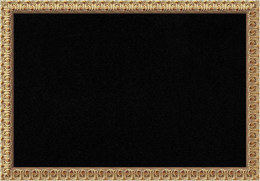Amanti Art Black Cork Board for Wall, 27x39 Vision Board with Gold Wood Frame, Large Corkboard Office Decor for Home Organization, Traditional Corkboard Pinboard to display items for home organization