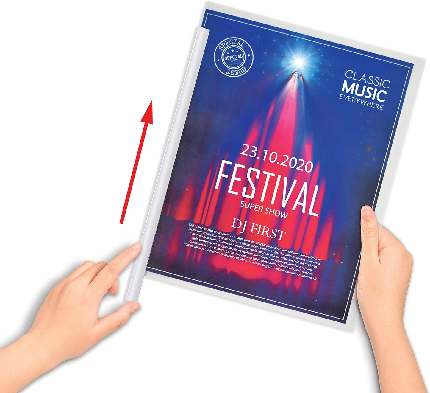 Better Office Products Sliding Bar Clear Report Covers, 50 Per Box, White Slider Bars, Durable 5 mil Poly Thickness, Letter Size, Transparent Report Covers with White Slider Bars, Box of 50