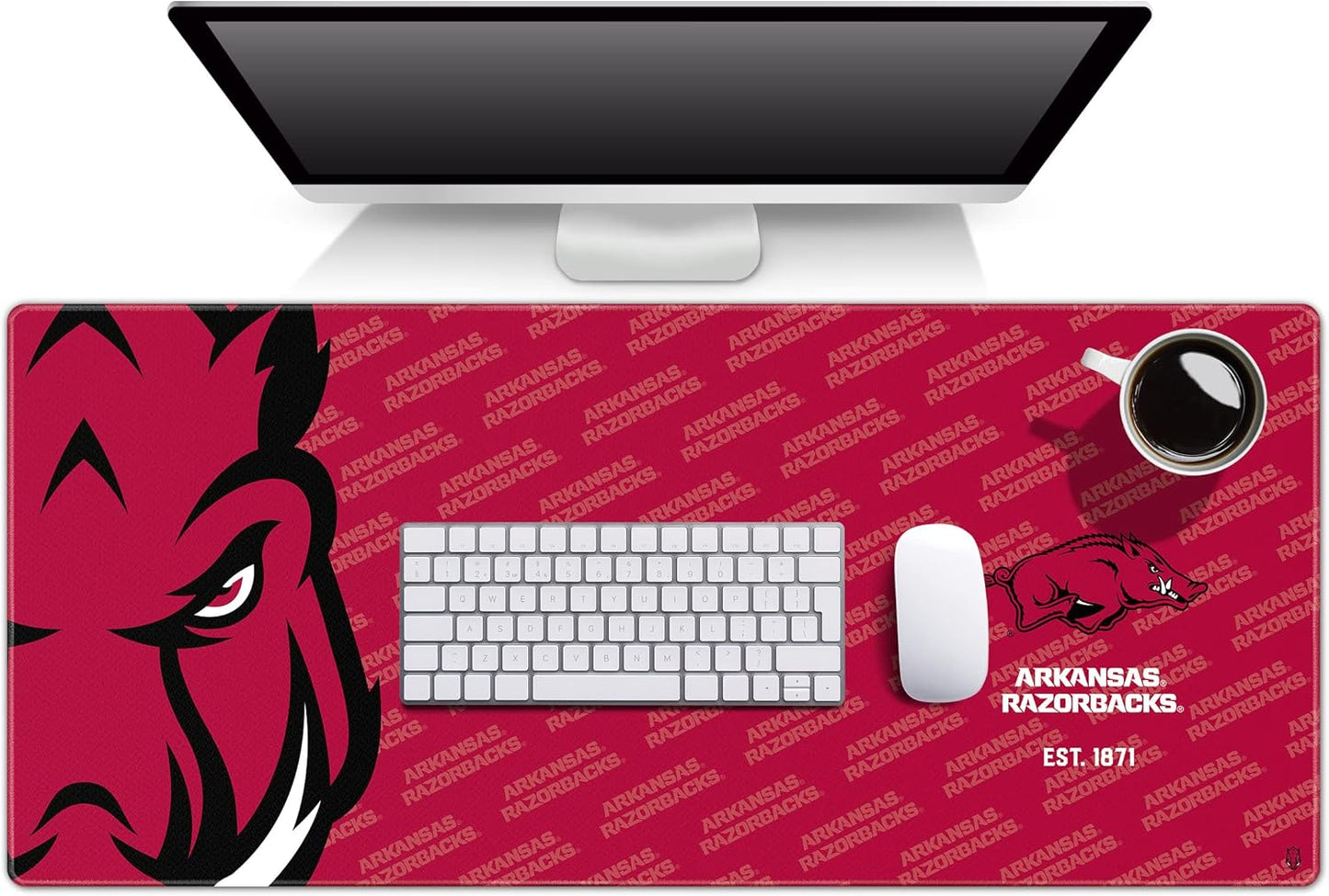 YouTheFan NCAA Arkansas Razorbacks Logo Series Desk Pad