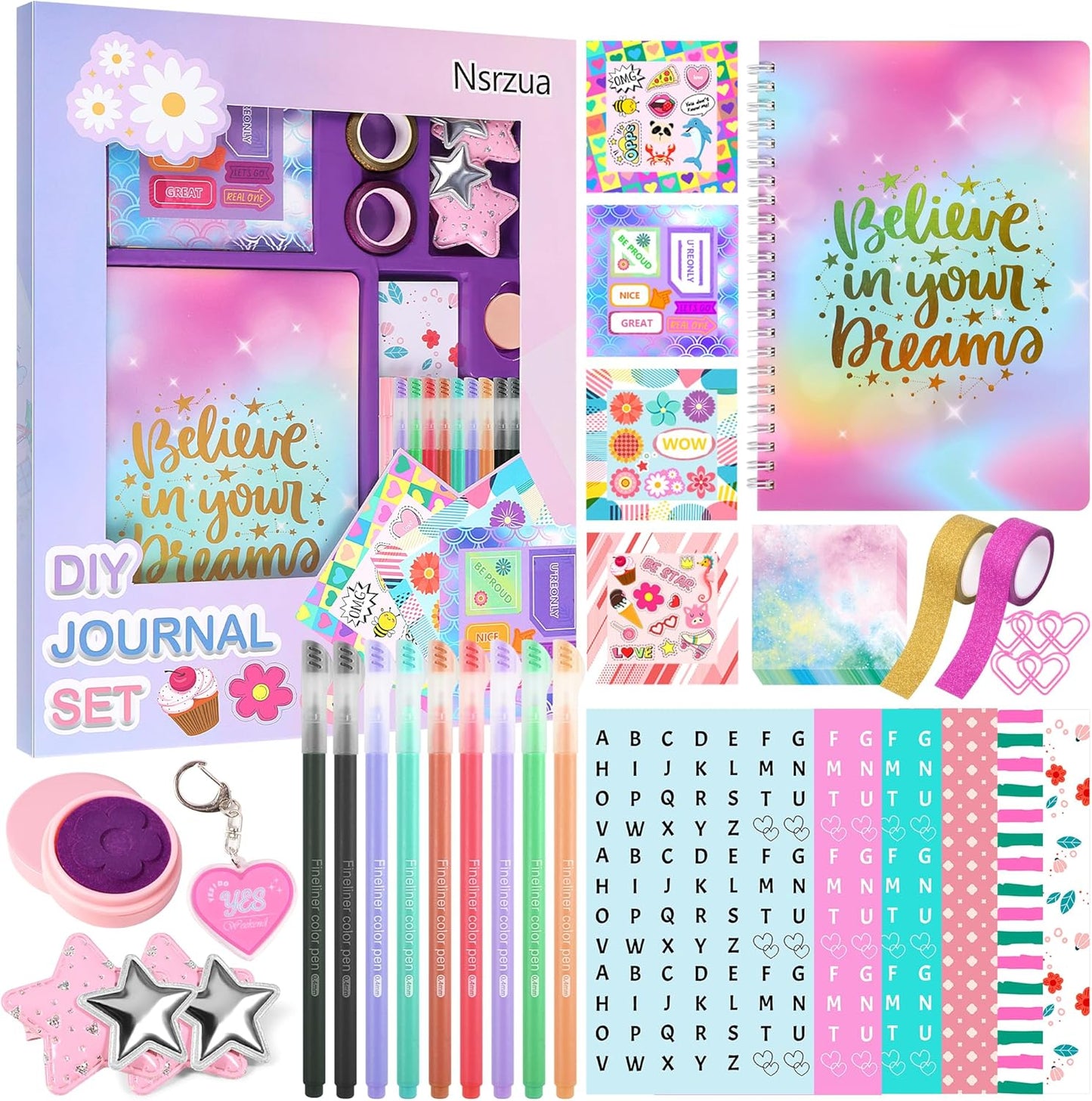 DIY Journal Kit for Girls,Toys for Ages 8-14 and Birthday Gifts for Girls