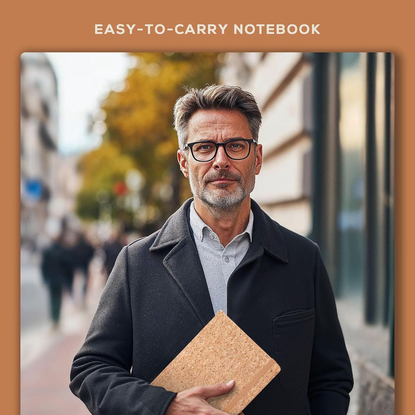 Beechmore Books A4 Sketchbook – 8.5x11 Premium Vegan Leather Bound Large Sketch Book Hardcover with 156 Thick 160gsm Perforated Ivory Pages, Blank Sketch Pad, Gift Boxed, Back Pocket, Ribbon Bookmark