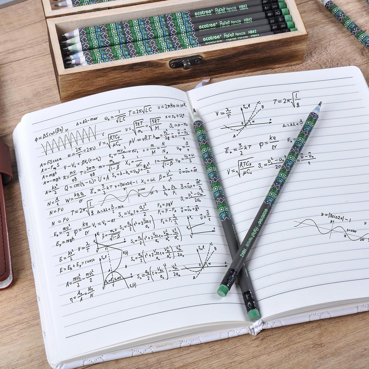 ECOTREE Pencils #2 Pre-Sharpened Pencils for Kids Number 2 Pencil with Erasers for School, Writing, 12 Count