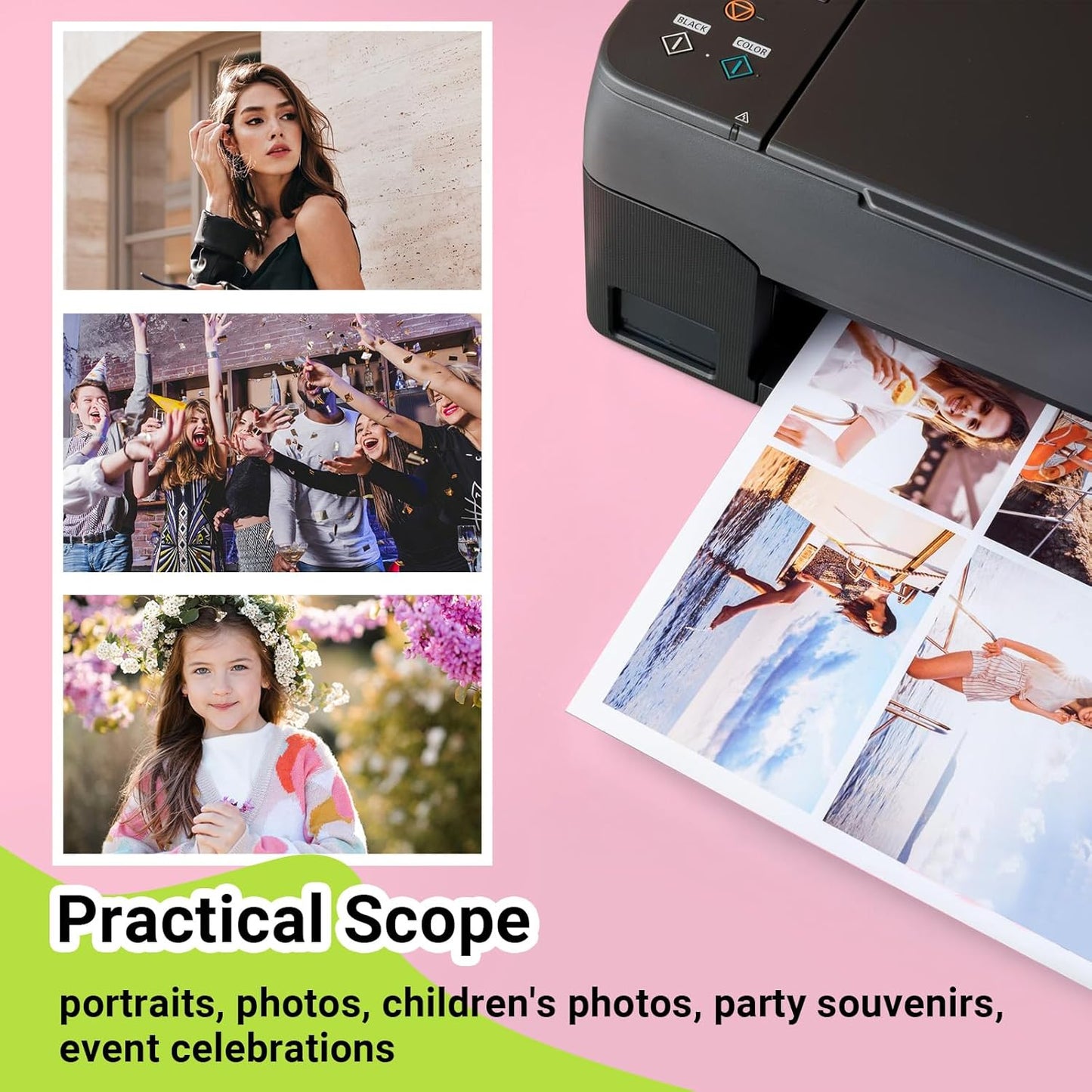 TECKWRAP Matte Photo Paper 8.5" x 11" - 69lb Photo Paper for Inkjet Printer Paper, Ideal for Portrait Photography, 20 Sheets, Smudge-Proof