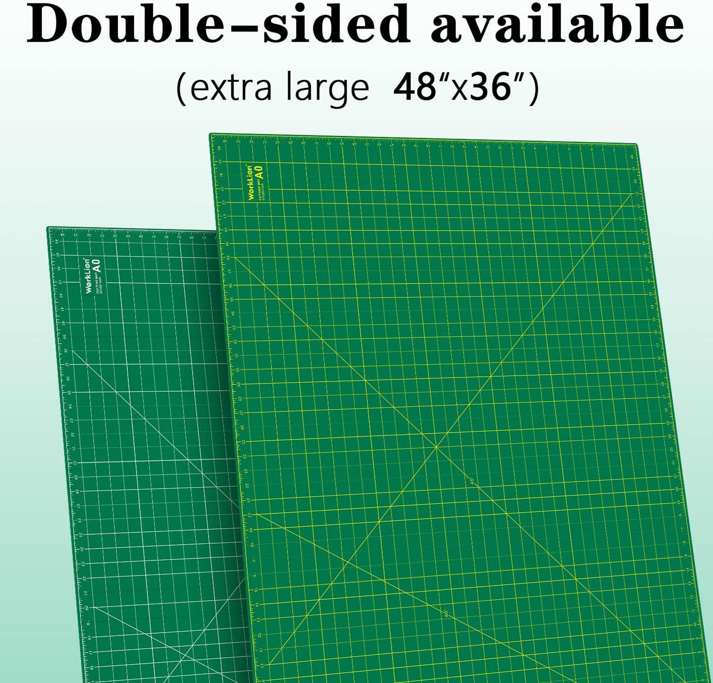 worklion self healing cutting mat 36" x 48" for sewing,fabric cutting,rotary cutting,5-layer non-slip as desk top for Scrapbooking & Quilting & Sewing & Arts & Crafts Project……