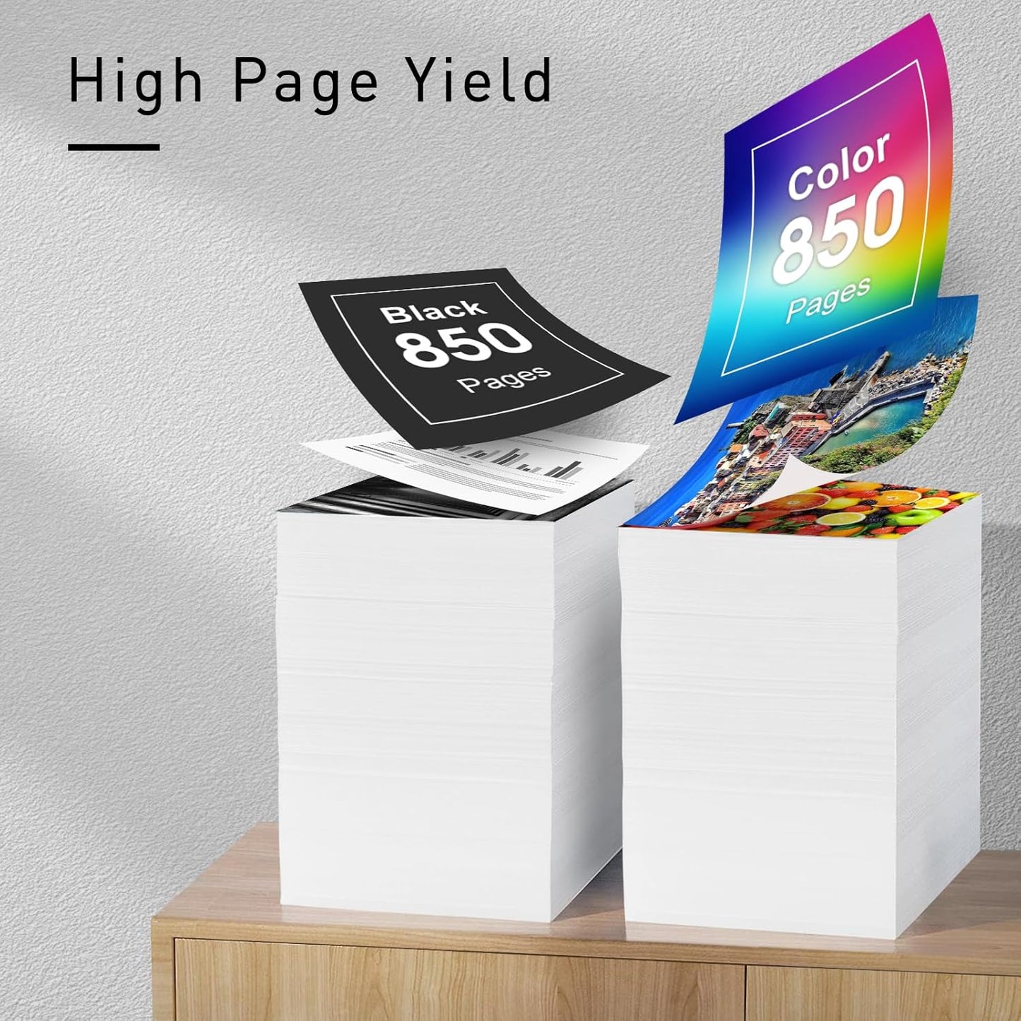 902XL Ink Compatible Ink Cartridge Replacement for 902 XL 902XL (4 Combo Pack) to use with Officejet Pro 6978 6968 6974 6975 6960 Officejet 6951 6954 6956 6958 Printers