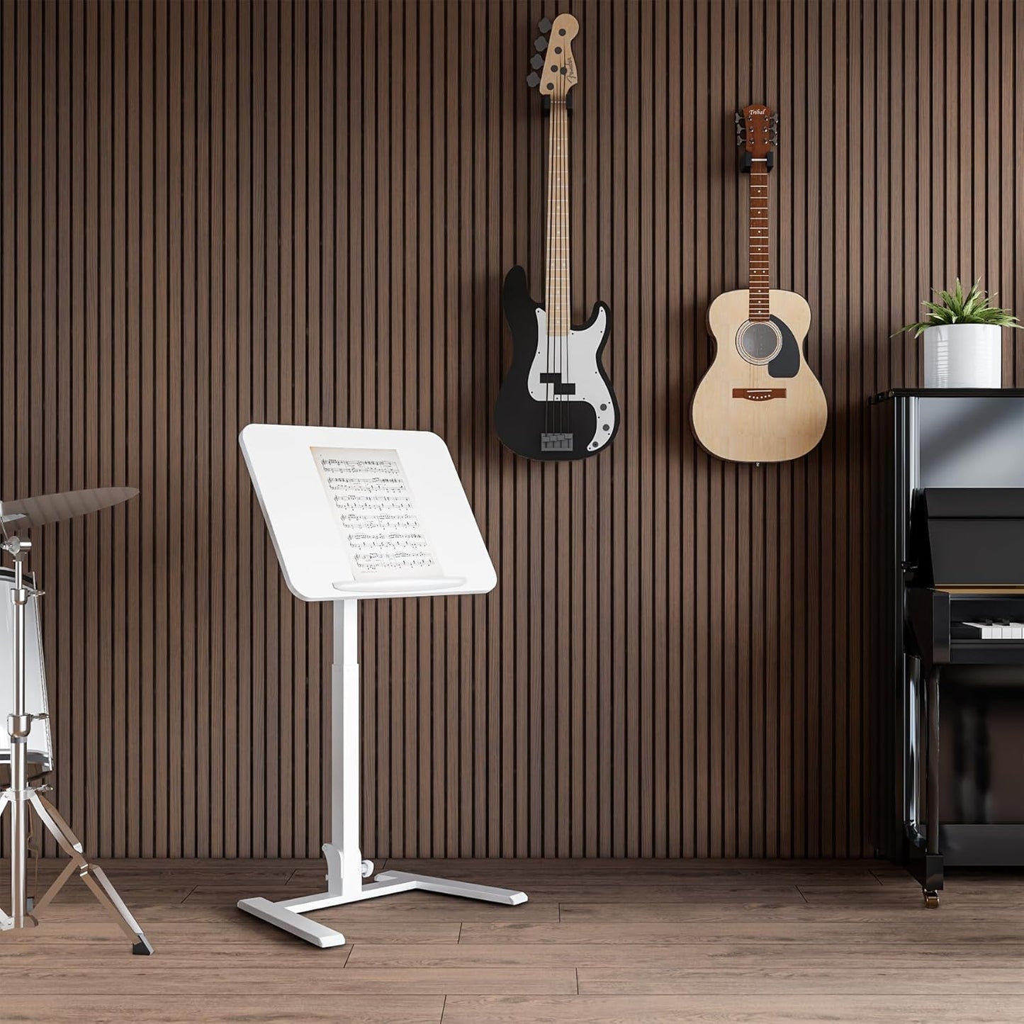 Mobile Folding Desk 25 Inch - No Assembly Sit-Stand Desk,Height Adjustable Rolling Laptop Desk, Space-Saving Portable Desk with Wheels for Home Office Craft & Study, White