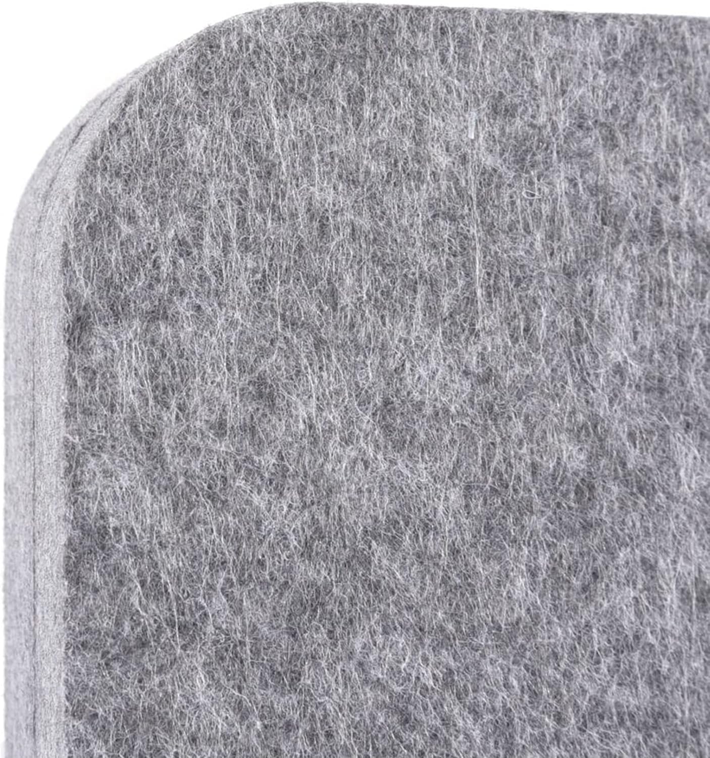 ReFocus™ Raw Freestanding Acoustic Room Divider 3 Pack – Reduce Noise and Visual Distractions with This Lightweight Room Separator (Castle Gray, 24" X 62")