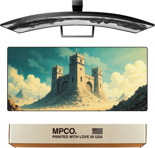 MPCO. Large Gaming Desk Pad - Fabric Desk Mats - Smooth Glide for Precision Gaming & Work