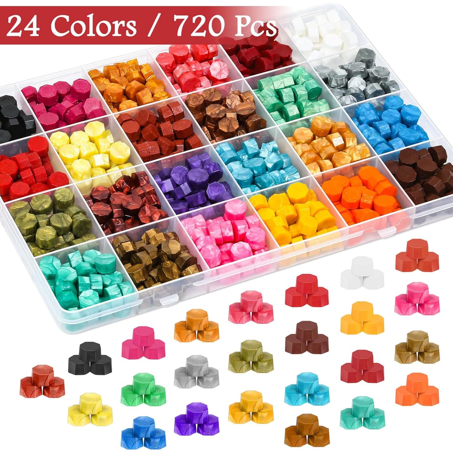 Paxcoo Sealing Wax Kit with Wax Seal Beads, Stamp, Warmer, Spoon, Envelopes for Letter Sealing