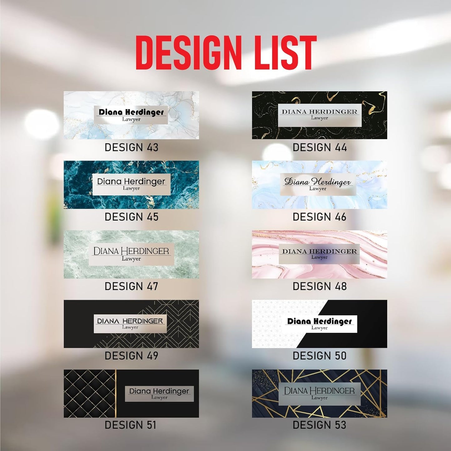 Personalized Desk Nameplate, Custom Acrylic Office Sign for Him Boss, Professional Name Plate for Coworkers, Unique Custom Gift Idea for Office, New Job Gift, CoWorker Gift, Phd Gift (Modern Design)