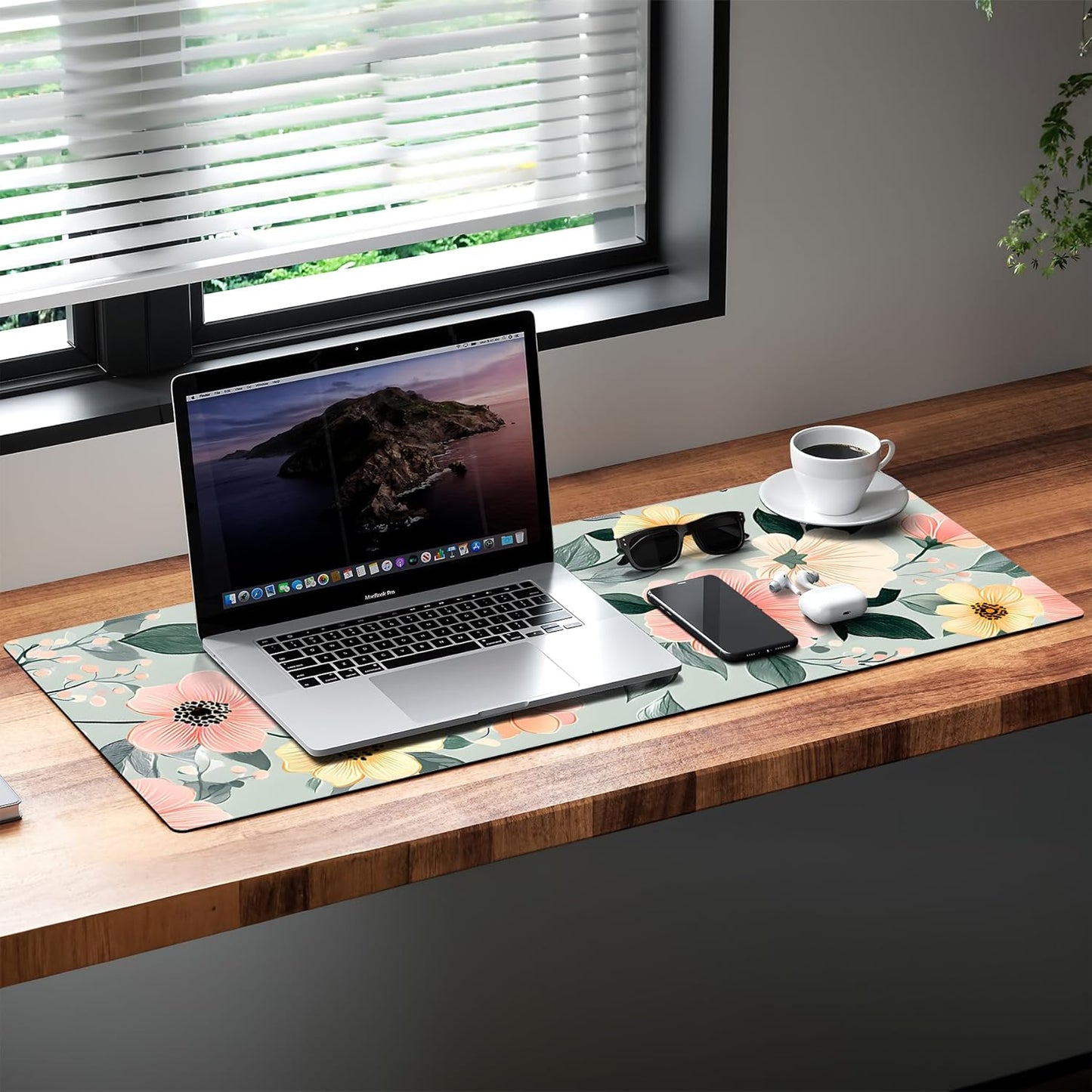 Large Gaming Mouse Pad (31.5"x11.8") - XXL PU Leather Waterproof Desk Mat with Non-Slip Rubber Base for Keyboard, PC & Office