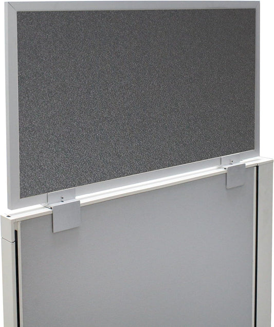 OBEX Acoustical Cubicle Privacy Screen Extender Desk Panel & Office Divider, Add Separation & Block Noise, 12" x 24", Graphite