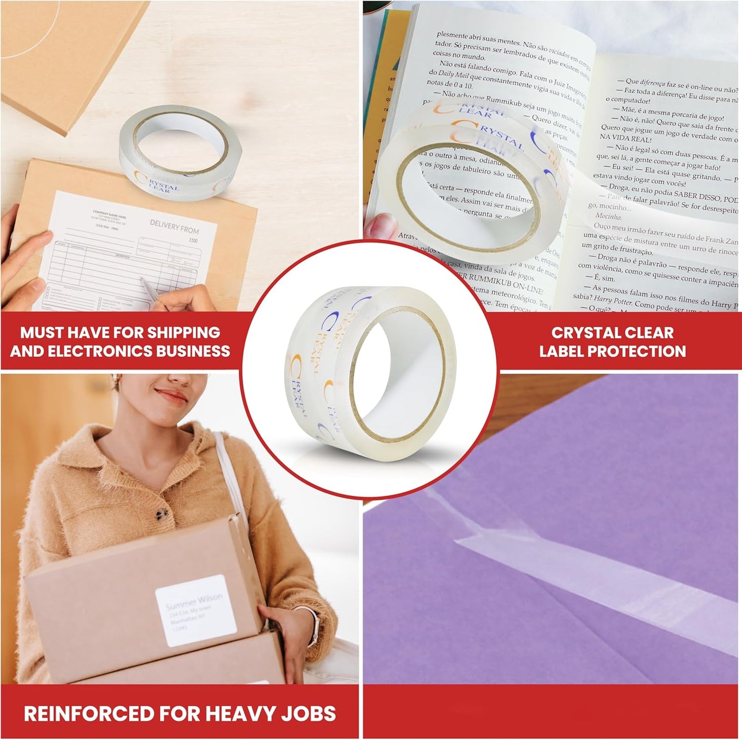 GGR Supplies T.R.U. LP-20CC Book Repair Crystal Clear Label Protection Tape: 1.5 in. x 72 yds. (Pack of 48)